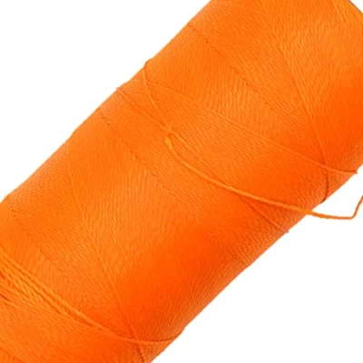 Afbeelding van LINHASITA Gewaxt garen, 100 gr/360 meter, 0,5 mm dik, polyester, macramé, 30 kleuren, oranje neon