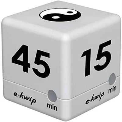 Afbeelding van TFA Dostmann Digitale kubus timer, tijdkubus, stopwatch, yoga 6 x cm, 38.2032, speciaal model &#039;&#039;Yin Yang&#039;&#039;, wit zwart