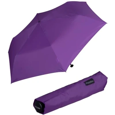 Afbeelding van doppler Zero zakparaplu,99 Gewicht slechts 99 gram Stabiel Winddicht 21 cm, Royal Paars, Eén maat