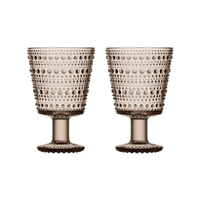 Afbeelding van Iittala Glazen Kastehelmi Linnen 260 ml 2 Stuks