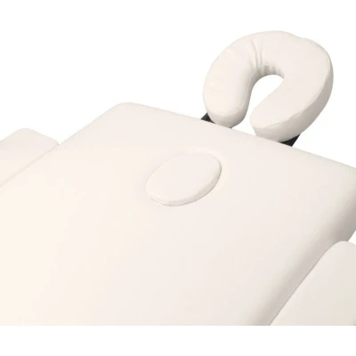 Afbeelding van Inklapbare massagetafel aluminium comfort 2 delig creme