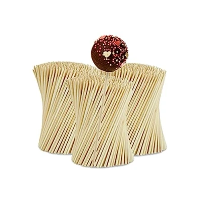 Afbeelding van Relaxdays cakepop stokjes set van 1000 bamboe lolly&#039;s knutselstokjes