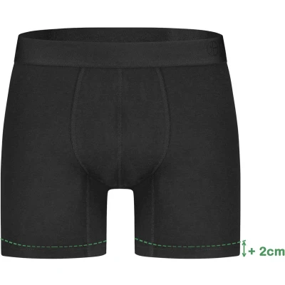 Afbeelding van Bamboo Basics Heren Bamboe Boxershorts Jack (3 pack) Zwart Ton Sur Ondergoed Boxershort Lange pijp Maat M