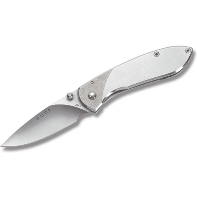 Afbeelding van Vouwmes Buck 327 Nobleman Ti Stainless Zilver