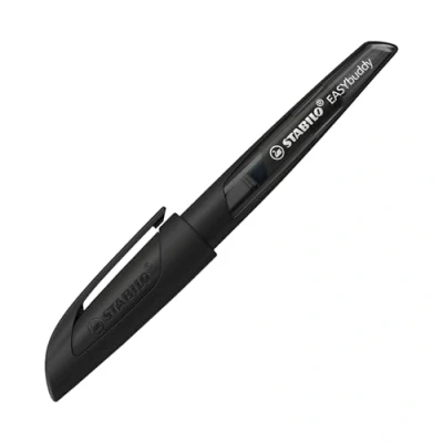 Afbeelding van STABILO EASYbuddy Ergonomische Vulpen Zwart/Zwart L Punt Voor Linkshandigen