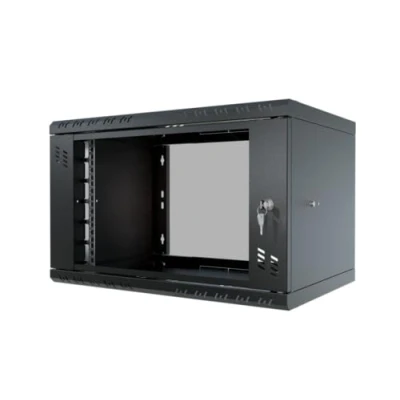 Afbeelding van Stalflex Rack 19 inch 6U 350 mm STANDAARD Staal voor zware toepassingen en kasten netwerkapparatuur Rackkast compatibel met planken glazen deur