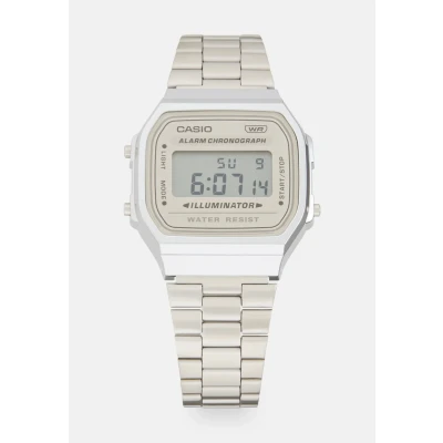 Afbeelding van Casio A168WA 8AYES Horloge Retro Classic lichtgrijs