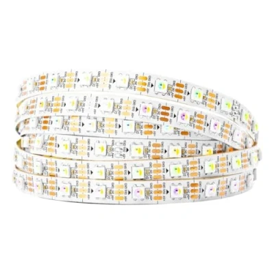 Afbeelding van BTF LIGHTING RGBW RGBNW RGB+Natuurlijk Wit SK6812 (Vergelijkbare WS2812B) 5m 60LEDs/Pixels/m Individueel Adresseerbare Flexibele 4 Kleur in 1 LED Droom Kleuren Strip IP30 Niet Waterdicht DC5V PCB