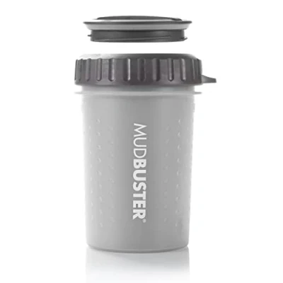 Afbeelding van Dexas MudBuster met deksel Medium Licht Grijs