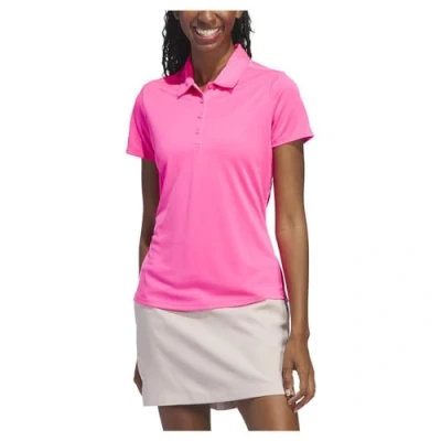 Afbeelding van adidas Golf Poloshirt, Dames, Maat: Large, Solar pink