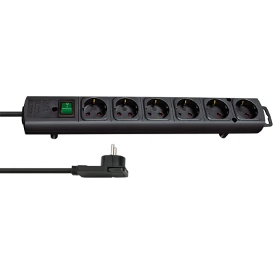 Afbeelding van Comfort Line Plus Stekkerdoos, 6 voudig met platte stekker 2m1