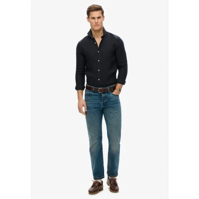Afbeelding van Superdry Vacation Overhemd, Heren, Maat: Medium, Super dark navy