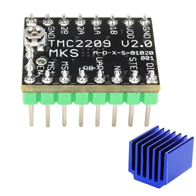 Afbeelding van WANGCL Stappenmotor Driver TMC2209 met Koellichaam Uitstekend Mute effect voor 3D printer Park MKS Gen L/MKS SGen L/SKR V1.3