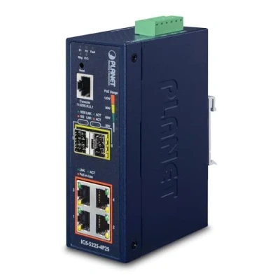 Afbeelding van PLANET Industrial L2+ 4 Port 1000T 802.3at PoE + 2 SFP
