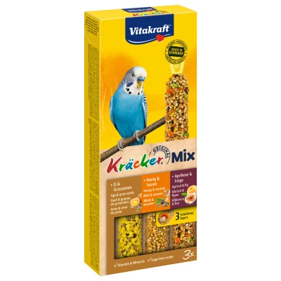 Afbeelding van Vitakraft Parkiet Kracker Honing/Fruit/Ei 3 IN 1