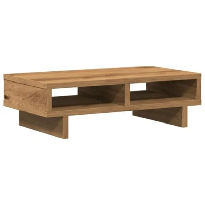 Afbeelding van vidaXL Monitorstandaard 50x27x15 cm bewerkt hout artisanaal eikenkleur