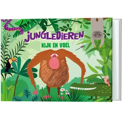 Afbeelding van Kijk en voel Jungledieren (Hardback)