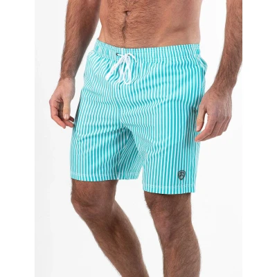 Afbeelding van Falcon zwemshort Dray turquoise/wit
