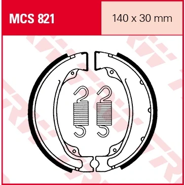 Afbeelding van TRW Remschoen set MCS821