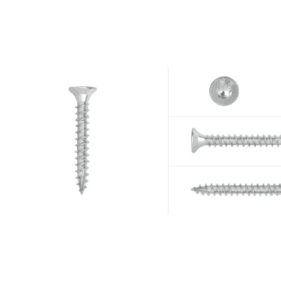 Afbeelding van Spaanplaatschroeven Verzinkt 6 x 40 mm Torx 30 met snijpunt Doos 100 Stuks