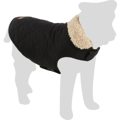 Afbeelding van Flamingo Hondenjas Bonnie zwart maat 45 cm (A: cm, B: 36 44 C: 58 64 cm) Ideaal voor Jack Russell, Cocker Spaniel, Franse Bulldog, Shih Tzu en Teckel