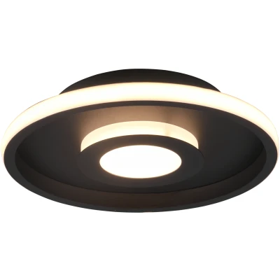 Afbeelding van Trio Ascari Badkamer plafondlamp Zwart