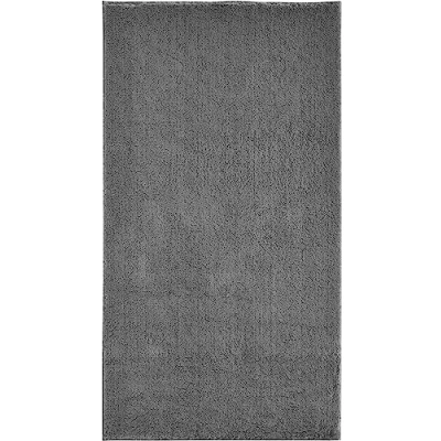 Afbeelding van andiamo Arezzo Vloerkleed, wasbaar, voor woonkamer, eetkamer, onderhoudsvriendelijk, elegant, gezellig woonkamertapijt, bonttapijt, effen, 80 x 200 cm, antraciet