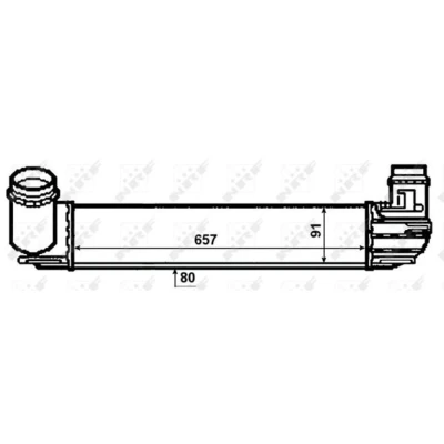 Afbeelding van Intercooler, inlaatluchtkoeler NRF 30481