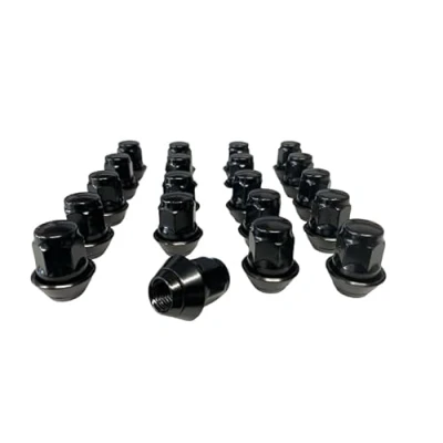 Afbeelding van 20 wielmoeren originele Ford aluminium velgen Focus Fiesta Escort Mondeo Kuga B Max Cougar C Cosworth Orion Fusion KA Puma Scorpio Sierra conisch M12 x 1,5 zwart