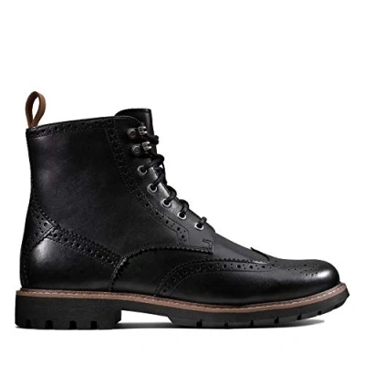 Afbeelding van Clarks Batcombe LORD Veterboots, Heren, Maat: 44, Noir Leer