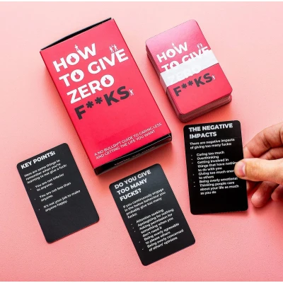 Afbeelding van How To Give Zero F**ks Kaarten
