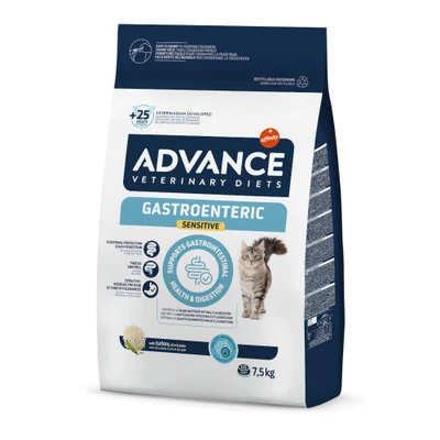 Afbeelding van Advance Veterinary Diets Gastroenteric Sensitive kattenvoer voor katten met maag darmproblemen, 7,5 kg