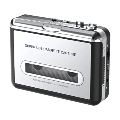 Afbeelding van DIGITNOW! Draagbare cassettespeler / cassette naar MP3 converter Leg cassetteband vast op CD audio via USB