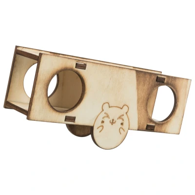 Afbeelding van Trixie Houten Wip Speelgoed 17x5x7.5 cm Gevlamd