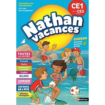 Afbeelding van Cahier de Vacances 2024 du CE1 vers le CE2 Nathan 7/8 ANS