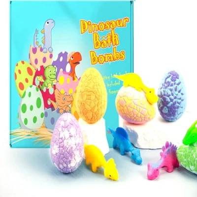 Afbeelding van 6 stuks badbommen voor kinderen, badbommen, cadeauset, badbruisballen met verrassing, organische badaccessoire, badbal, verjaardagscadeau, kerstcadeau meisjes