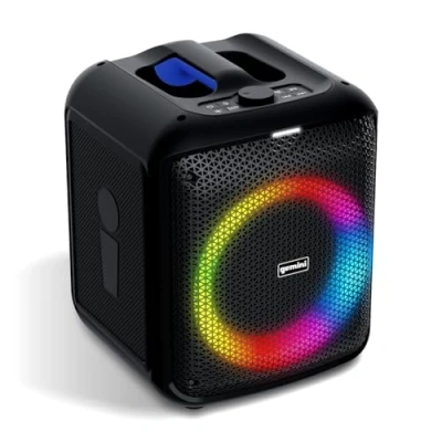 Afbeelding van Gemini Sound GGO serie 650L draagbare Bluetooth boombox 100W en 200W modellen, LED feestverlichting, TWS koppeling, draadloze microfoon, oplaadbare batterij, USB, Aux, 10 uur speeltijd