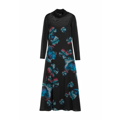 Afbeelding van Desigual Jurk blauw / rood zwart