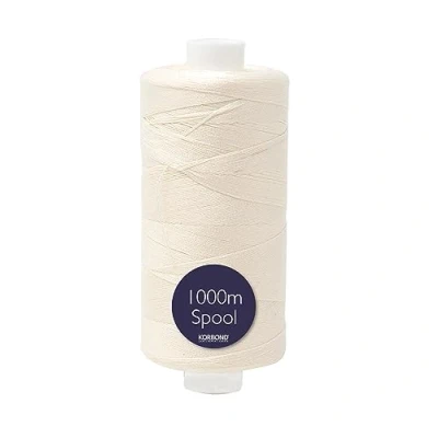 Afbeelding van Korbond 1000m Polyester Naaigaren Hand en Machine (Crème)