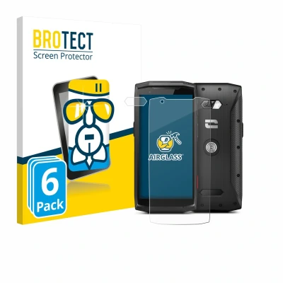 Afbeelding van BROTECT Screenprotector voor Crosscall Core M5 (Voor+Camera) Folie Beschermfolie Beschermglas transparant (6 Stuks)