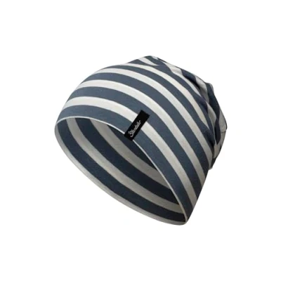 Afbeelding van Sterntaler Beanie Slouch Gestreepte Jersey marine