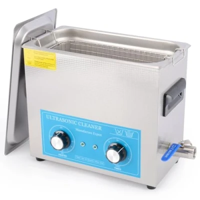Afbeelding van stonylab Ultrasone Reiniger, 304 Roestvrij Staal Universele Reiniger met Mechanisch Bedieningspaneel van Verwarming en Timer voor Laboratorium 40kHz 220V, 6 L