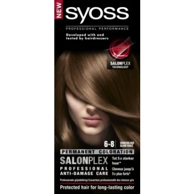 Afbeelding van Syoss Color baseline 6 8 donkerblond haarverf 1 set