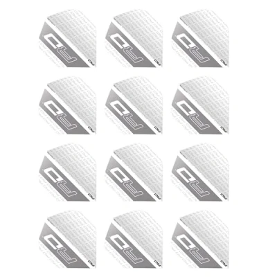 Afbeelding van Hardcore XT White and Silver RD Logo Extra Thick Standard Dart Vluchten 4 sets Per Pak (12 Flights in totaal)