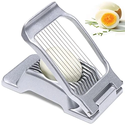 Afbeelding van Eiersnijder Rvs,Metaal Egg Slicer Cutter Multifunctionele Scheidt Chopper Wedger Dicer Salade Snijder,Champignonsnijder,keukenhulp voor het snijden Hard Gekookte Eieren Ham,banaan Snijgereedschap