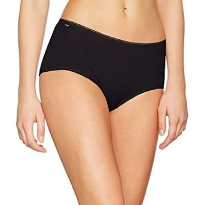Afbeelding van Sloggi dames 24/7 midi heup slip Natural katoen 38 Zwart