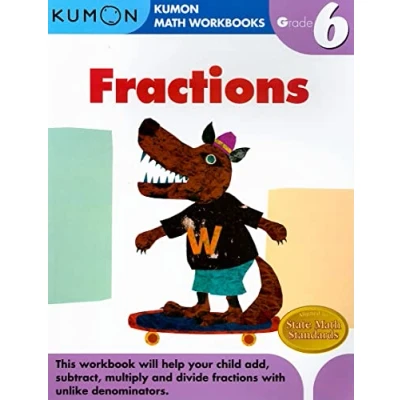 Afbeelding van Grade 6 Fractions (Kumon Math Workbooks)