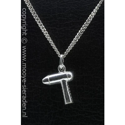 Afbeelding van Zilveren Föhn 3 ketting hanger