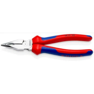 Afbeelding van KNIPEX 08 25 185 spitse kombitang met meer componentengrepen verchroomd 188 mm