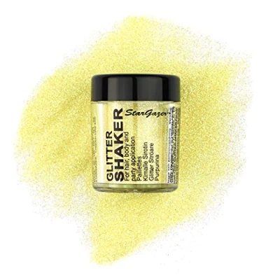 Afbeelding van Stargazer Products Glitter strooidoos, pastelgeel, per stuk verpakt (1 x 5 g)